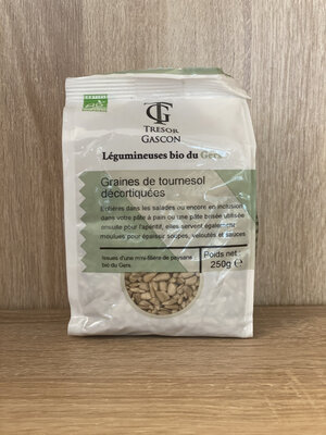 Graines de tournesol décortiquées bio 250g