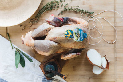 Pintade fermiere prete a cuire