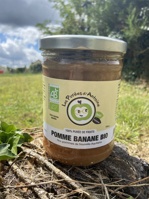 Purée pomme- banane bio 750g