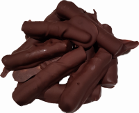 Amandines, pâte d'amande enrobée de chocolat noir - 45g
