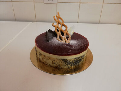Entremet mousse choc/ framboise pour 4 person