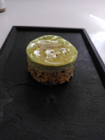 Mousse pistache/framboise individuelle