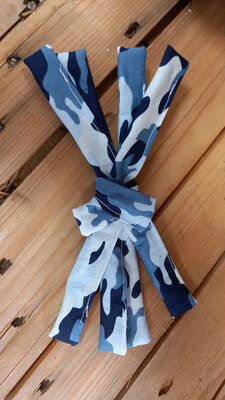 Lot attaches alimentaire camouflage bleu