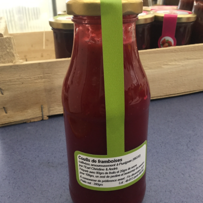 Coulis de framboises