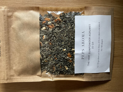 Thé vert gunpowder grand cru agrumes