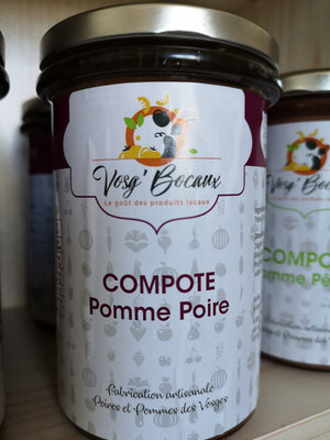 Compote de pomme poire bio