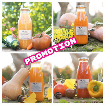 Promotion  4 soupes velouté