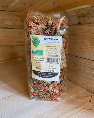 Pâtes - toti'couleurs 300g bio