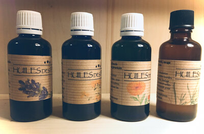 Huiles de soin / massage