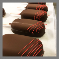 Lot 4 - esquimaux framboise/chocolat noir