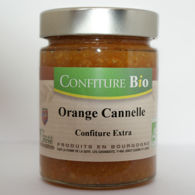 Confiture orange cannelle bio