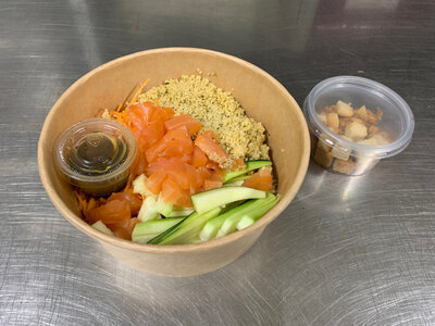 Salade au saumon fumé