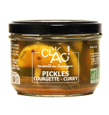 Pickles de courgettes curry