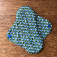 Serviette hygiénique lavable petite verte