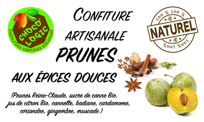 Confiture prunes aux épices douces