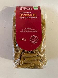 Pâtes bio les ver-tiges aux pois cassés