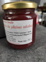 Préparation de pêches mixées - fait maison