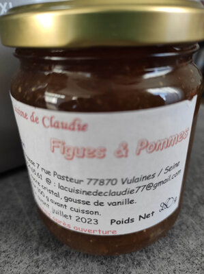 Préparation de figues et pommes - fait maison