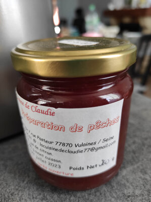 Préparation de pêches - fait maison