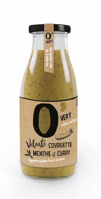 Velouté courgette menthe curry bio