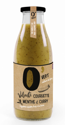 Velouté courgette menthe curry bio