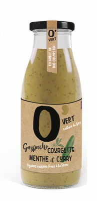 Gaspacho courgette et menthe bio