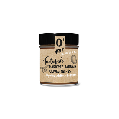 Tartinade haricots tarbais et olives noires