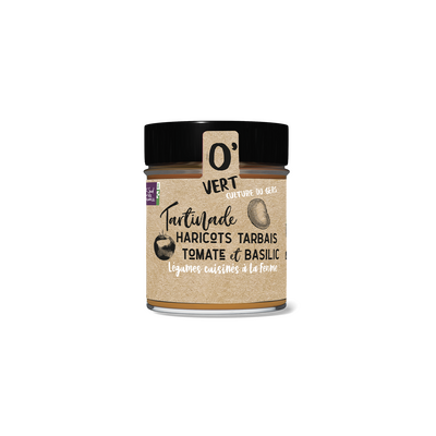 Tartinade haricots tarbais, tomates, basilic