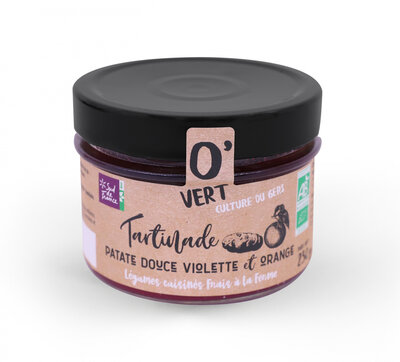 Tartinade patate douce violette et orange