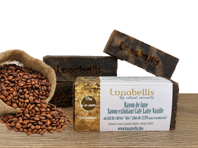 Rayon de lune savon exfoliant café vanille