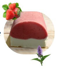 Bûche sorbet cerise-agastache