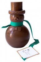 Bonhomme de neige bio - chocolat au lait