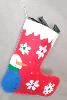 Botte de noël-rouge bonhomme de neige