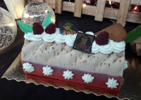 Bûche speculos et framboise 6/8 parts