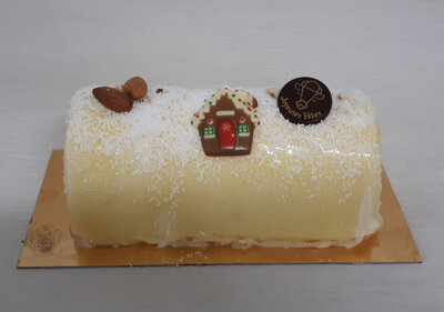 Bûche gourmande 'raffaello' 6/8 parts