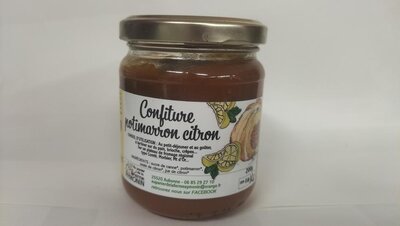 Confiture bio de potimarron au citron
