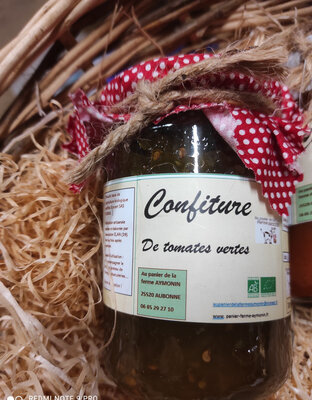 Confiture bio de tomates vertes à l'orange