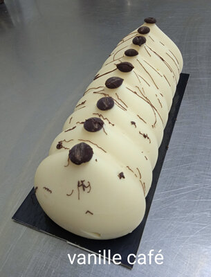 Bûche modernia vanille café 9 pers-fêtes