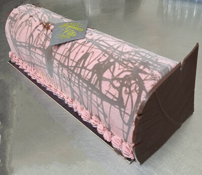 Bûche tradi framboise/citron- fêtes