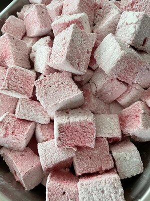 Guimauves au miel fraise