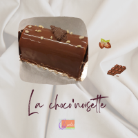 Bûche de noël : choco noisettes