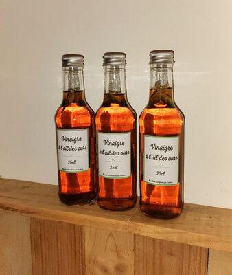 Vinaigre parfumé à l'ail des ours