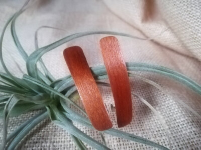 2 (petites) barrettes en bois de merisier