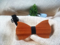 Nœud papillon enfant - bois de pitchpin