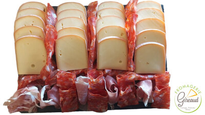 Plateau raclette fromage/charcuterie 2 pers