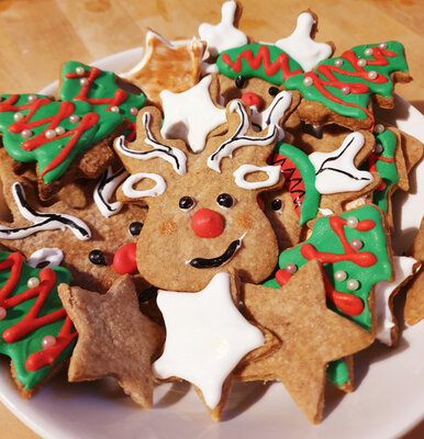 Sablés de noël décorés boite de 500gr