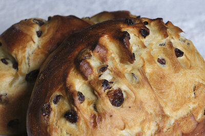 Brioche pur beurre aux raisins