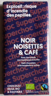 Chocolat noir café et noisettes