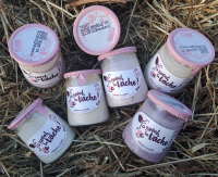 Yaourt fraise-rhubarbe 125g - pot consigné