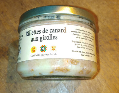 Rillettes de canard aux girolles